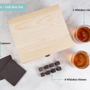 Grandpa Gift Personalized Whiskey Glass, Pregnancy Reveal Grandparents Pregnancy Announcement, Whiskey Gift Set, Gift For Grandpa Est 2026 image 7