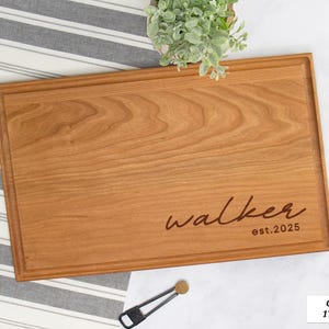 Personalized Charcuterie Board, Custom Wedding Gift for the Couple, Wooden Cutting Board Personalized Engagement Gift, Bridal Shower Gift