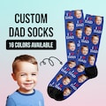 Personalized Dad Socks, Fathers Day Socks With Faces, Personalized Socks, Fathers Day Gift Funny Gift For Dad, Custom Face Socks