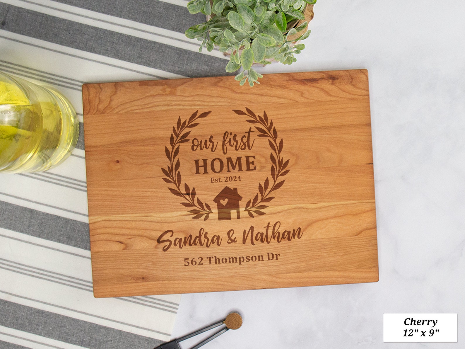 Our First Home Custom Cutting Board, First Home Gift, New Home Gift ...