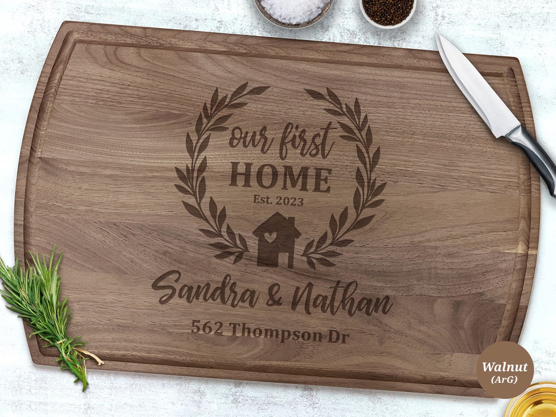 Our First Home Custom Cutting Board First Home Gift New Home - Etsy