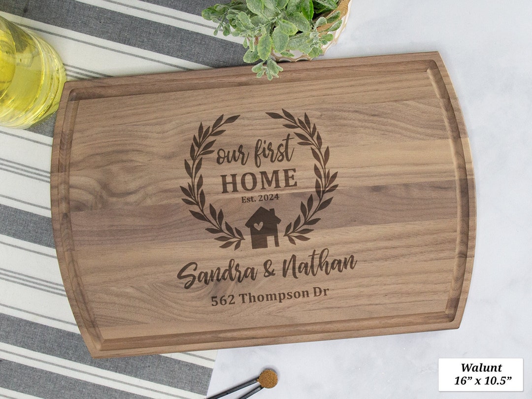 Our First Home Custom Cutting Board, First Home Gift, New Home Gift ...