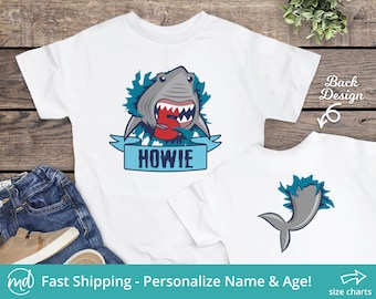 Shark 5th Birthday Shirt, Fifth Birthday Shirt Boy, Birthday Boy Shirt 5, Shark Birthday Shirt, Personalized Birthday Shirt Boys Shark Shirt