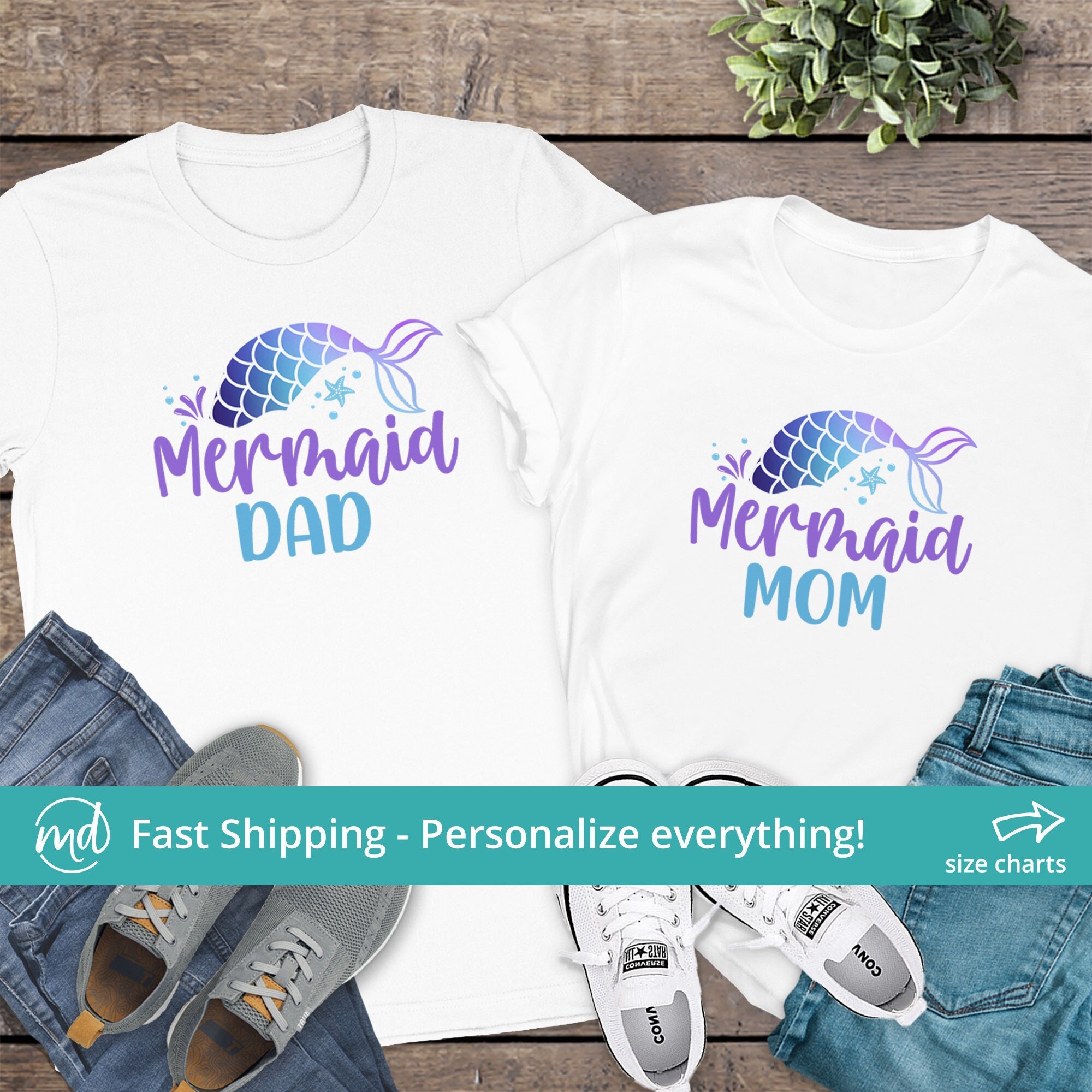 Mermaid Shirt - Mom Of The Mermaid Mermaid Shirt - Mom Of The Mermaid