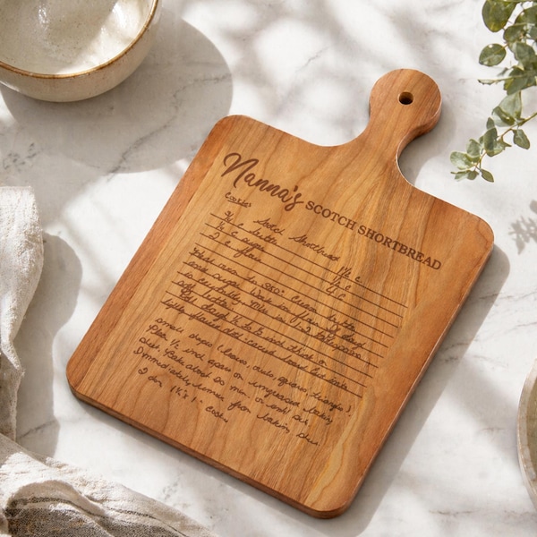 Handwritten Recipe Cutting Board, Personalized Cutting Boards, Engraved Cutting Board With Recipe, Family Recipe Cutting Board Gift For Mom