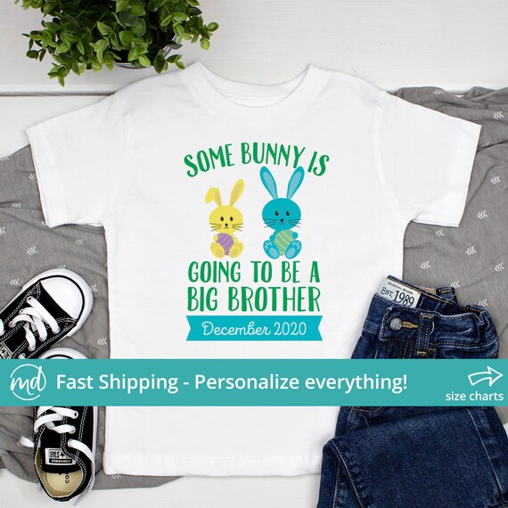 Easter Big Brother Announcement Shirt Easter Pregnancy | Etsy