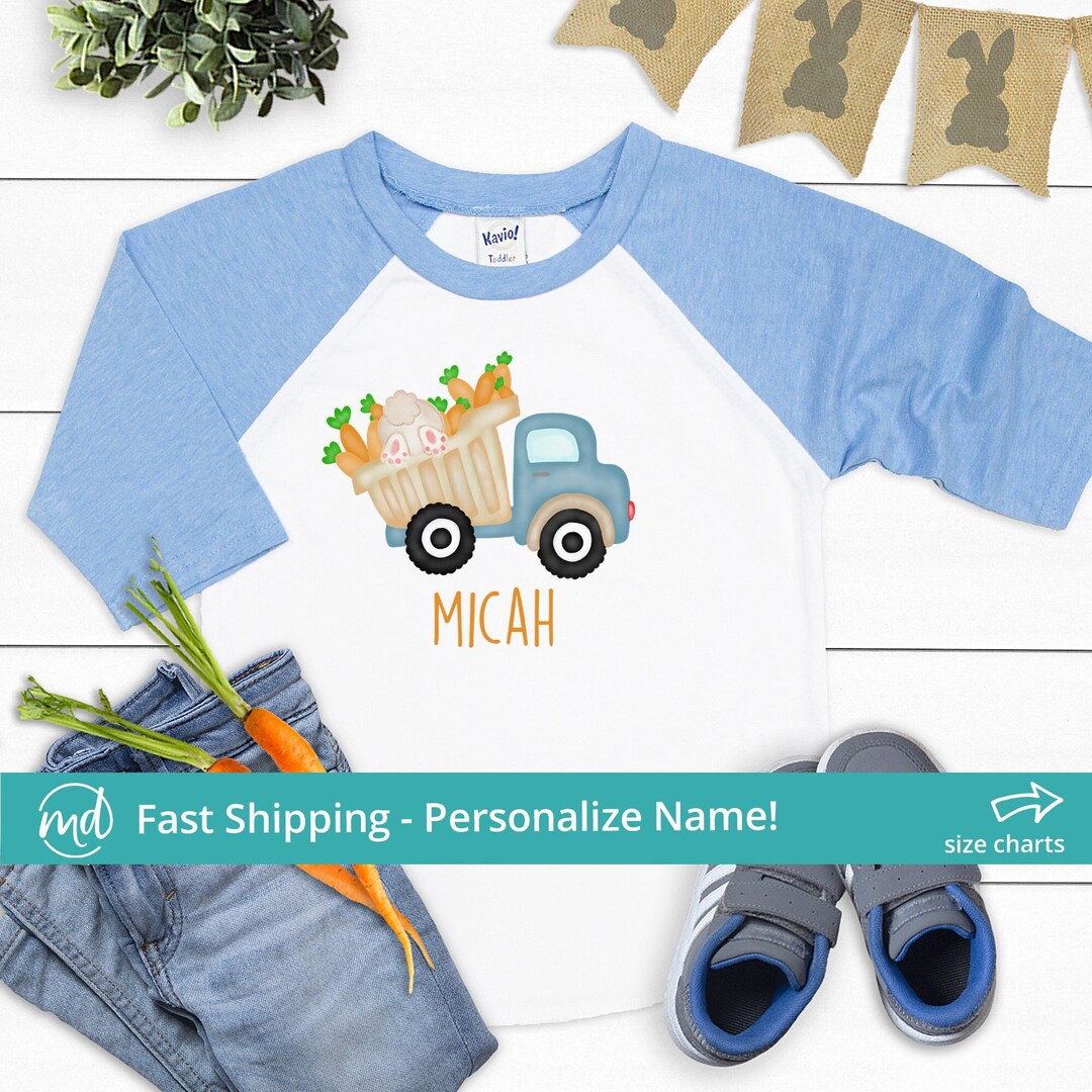 Kids Easter Dump Truck Shirt Toddler Boy Easter Shirt Etsy