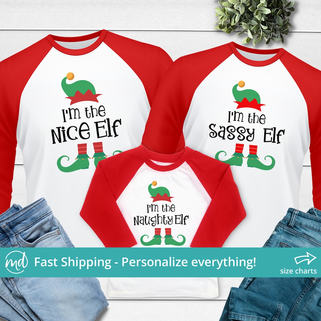 I'm the Elf Shirts, Christmas Sibling Shirts for Christmas, Funny Elf