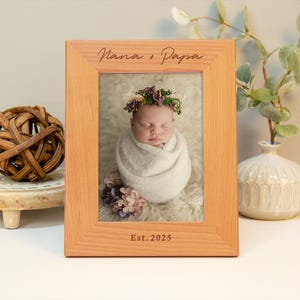 Grandparent Picture Frame Personalized, Nana Gift, Grandma Picture Frames, Custom Grandparent Gift, Grandparents Pregnancy Announcement Gift