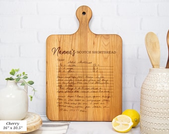 Handwritten Recipe Cutting Board, Personalized Cutting Boards, Engraved Cutting Board With Recipe, Family Recipe Cutting Board Gift For Mom