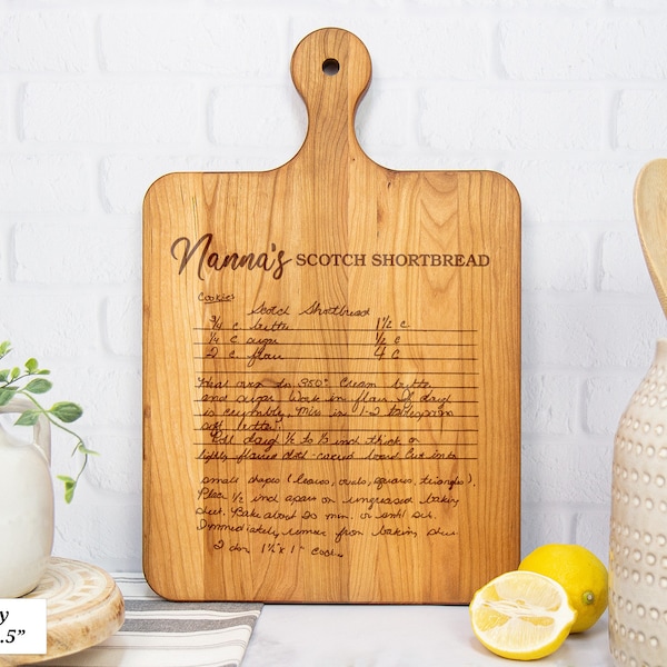 Handwritten Recipe Cutting Board, Personalized Cutting Boards, Engraved Cutting Board With Recipe, Family Recipe Cutting Board Gift For Mom