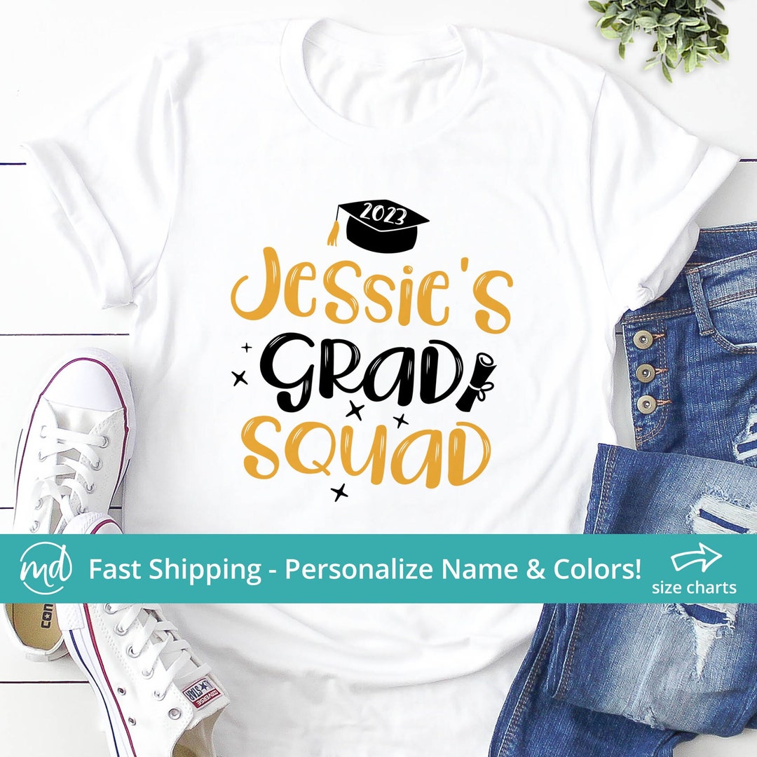 Grad Squad Shirt, Personalized Grad Squad Shirt, Graduation Squad