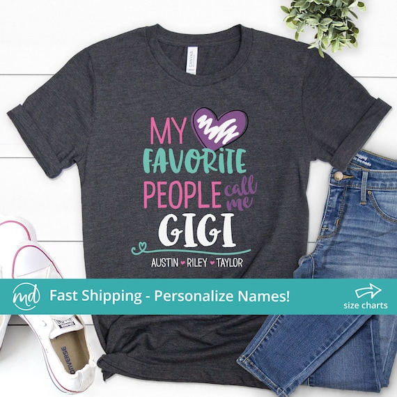 Me Gigi Gigi Shirt With Names Gigi - Etsy