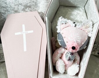 Coffin box, Gothic lover, Gothic plushie, Singapura Cat