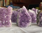 Set of 3 5 10 Uruguay Amethyst Druze With Cut Base