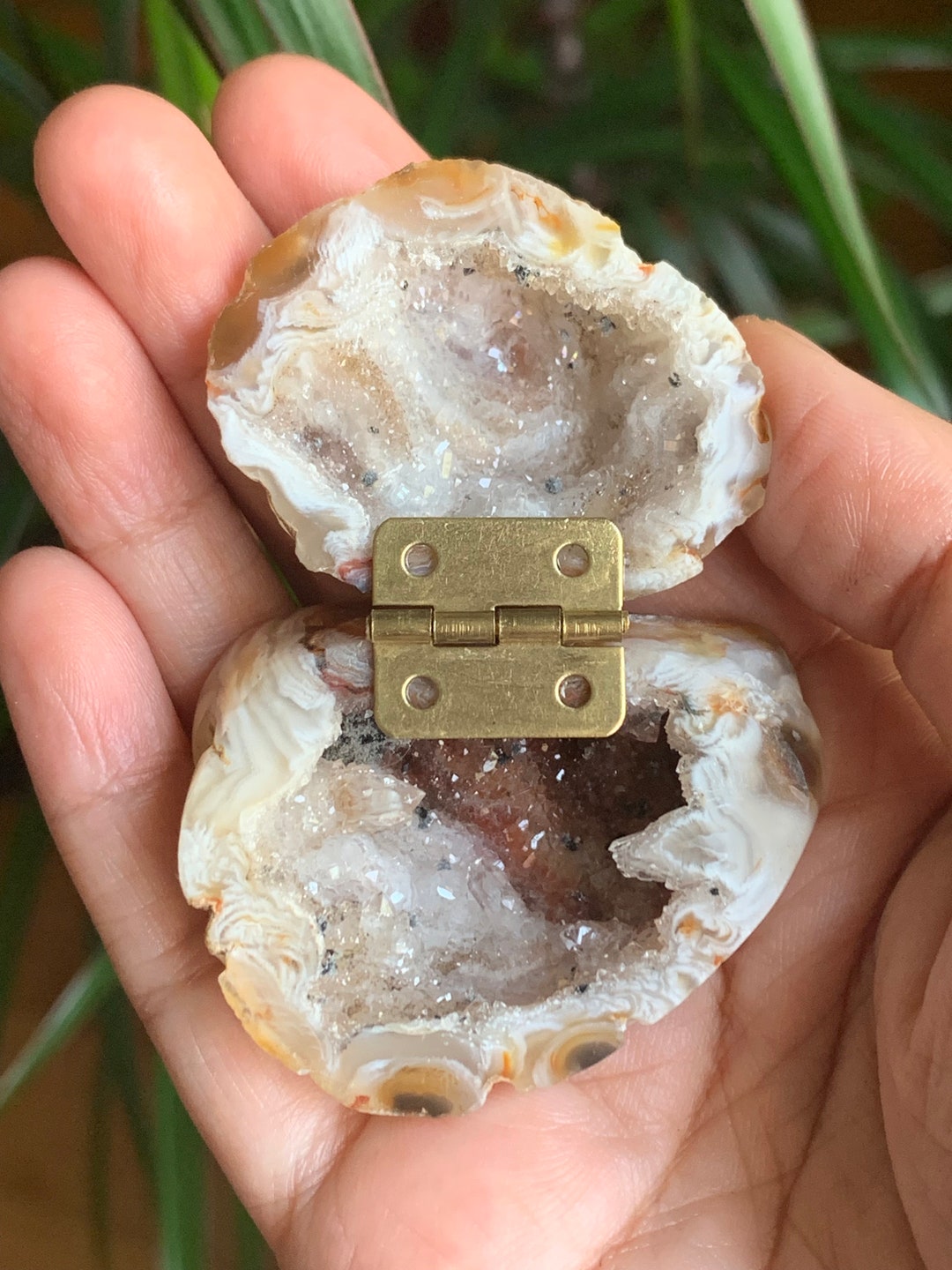 Collection Piece Amethyst Geode Jewelry Box/polished Geode Ring Box ...