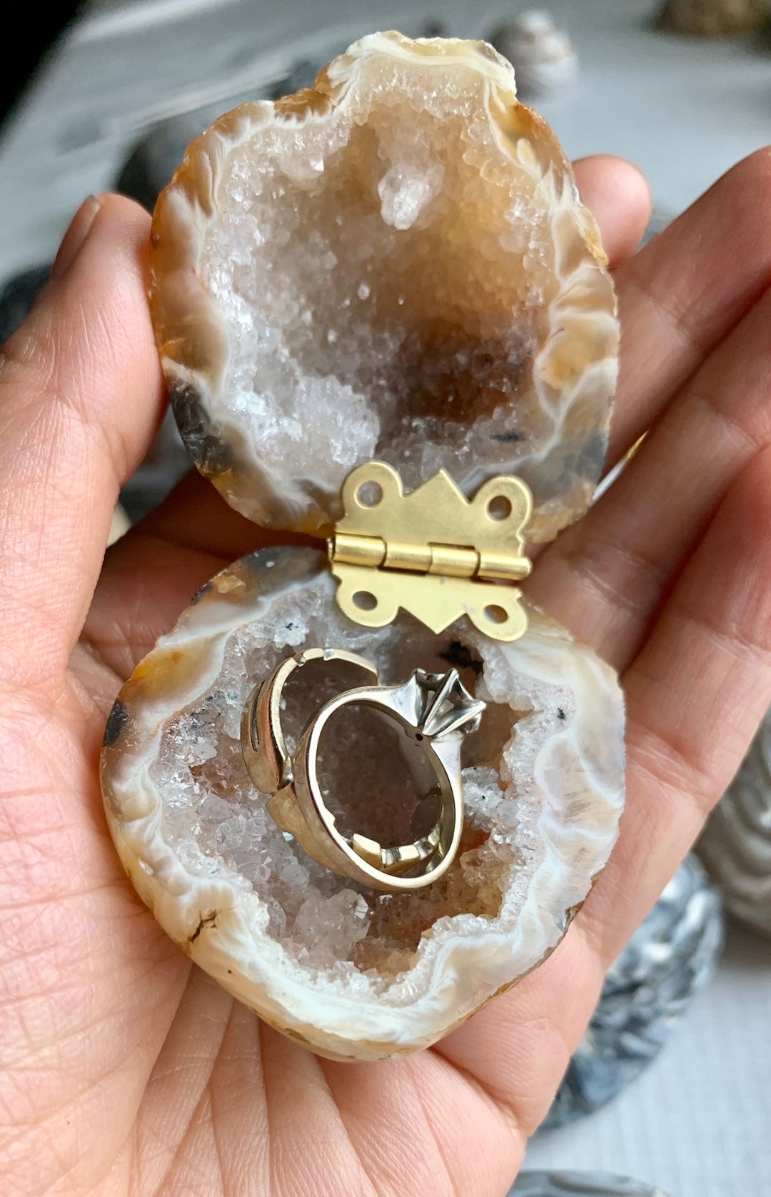 Geode on sale engagement ring