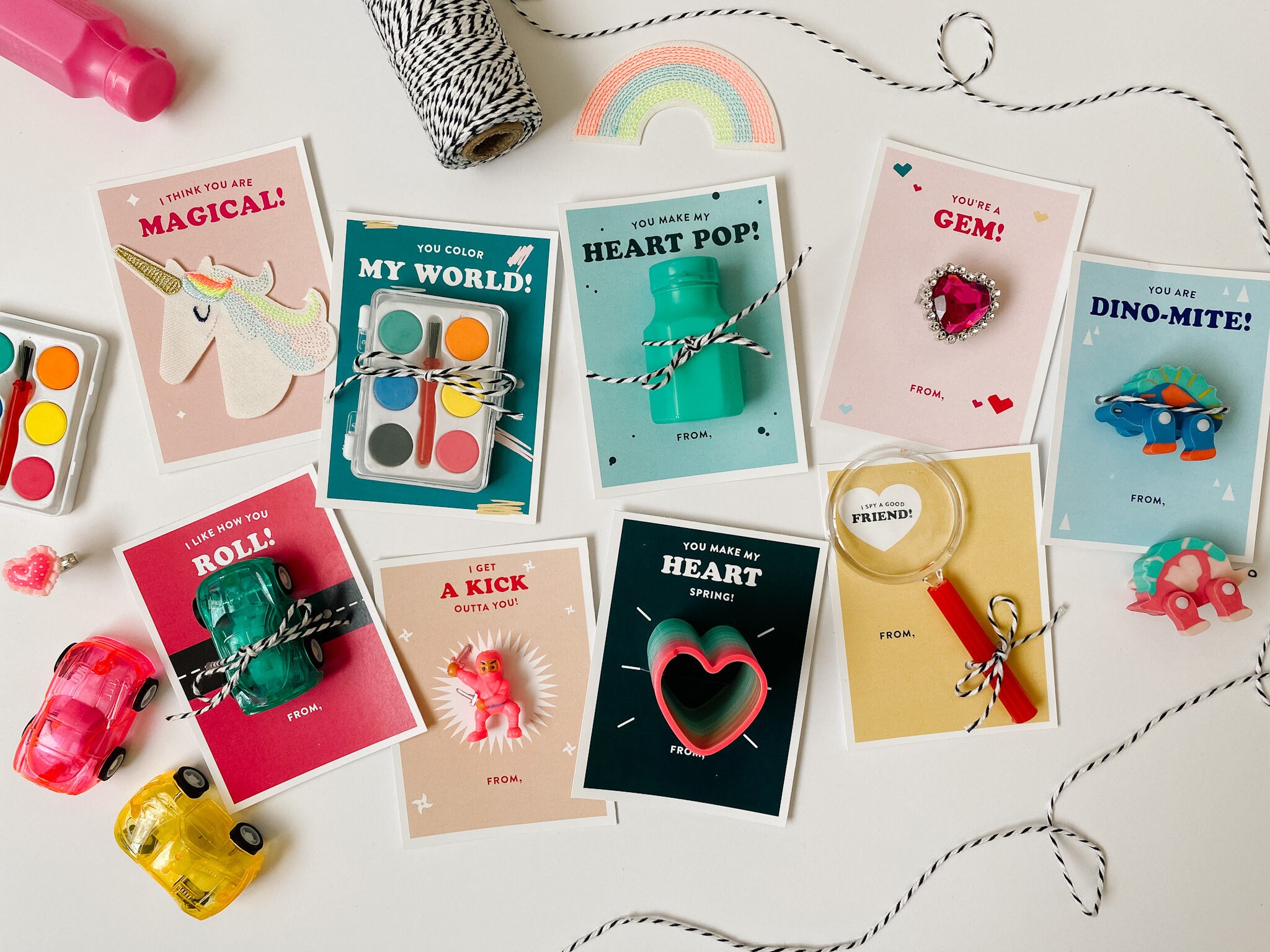 Printable Slinky Valentine for School Class Valentine for Etsy Canada