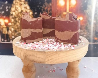 Candy Cane Goat Milk Soap Bar