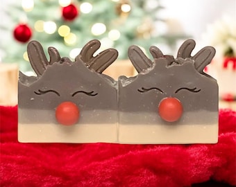 Reindeer Christmas Soap Bar