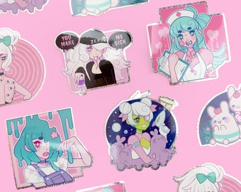Assorted Glitter Sparkle Stickers, Series 3