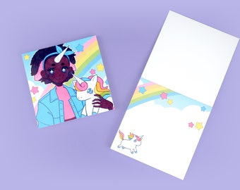 Retro Thea 3" x 3" inches Memo Pad, 50 sheets, Non-sticky