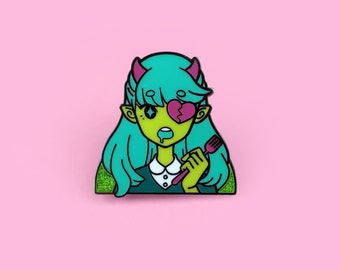 Demon Girl Heartbreaker Enamel Pin