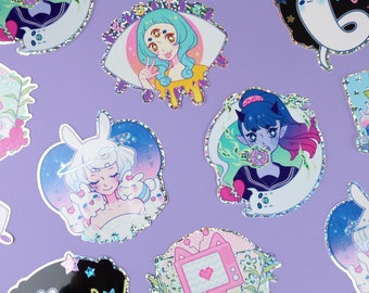 Assorted Glitter Sparkle Stickers, Series 1