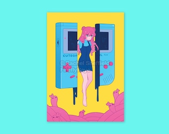 CuteGirl Plus Game Split Print