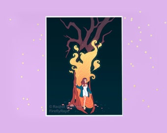 Fire Tree Print