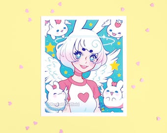 Space Bunny "Starry" Small Print