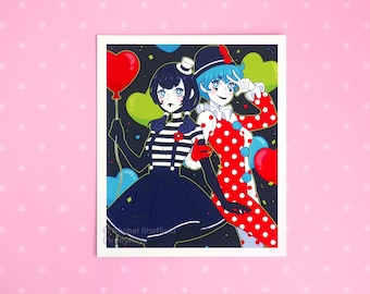 Echo & Razzle Small Anime Print, Matte Heavy Cardstock