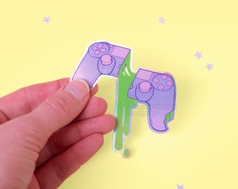 Video Games & Candy Holographic Sticker