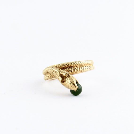 Vintage 14k Gold Snake Ring | Yellow Gold Snake Ri