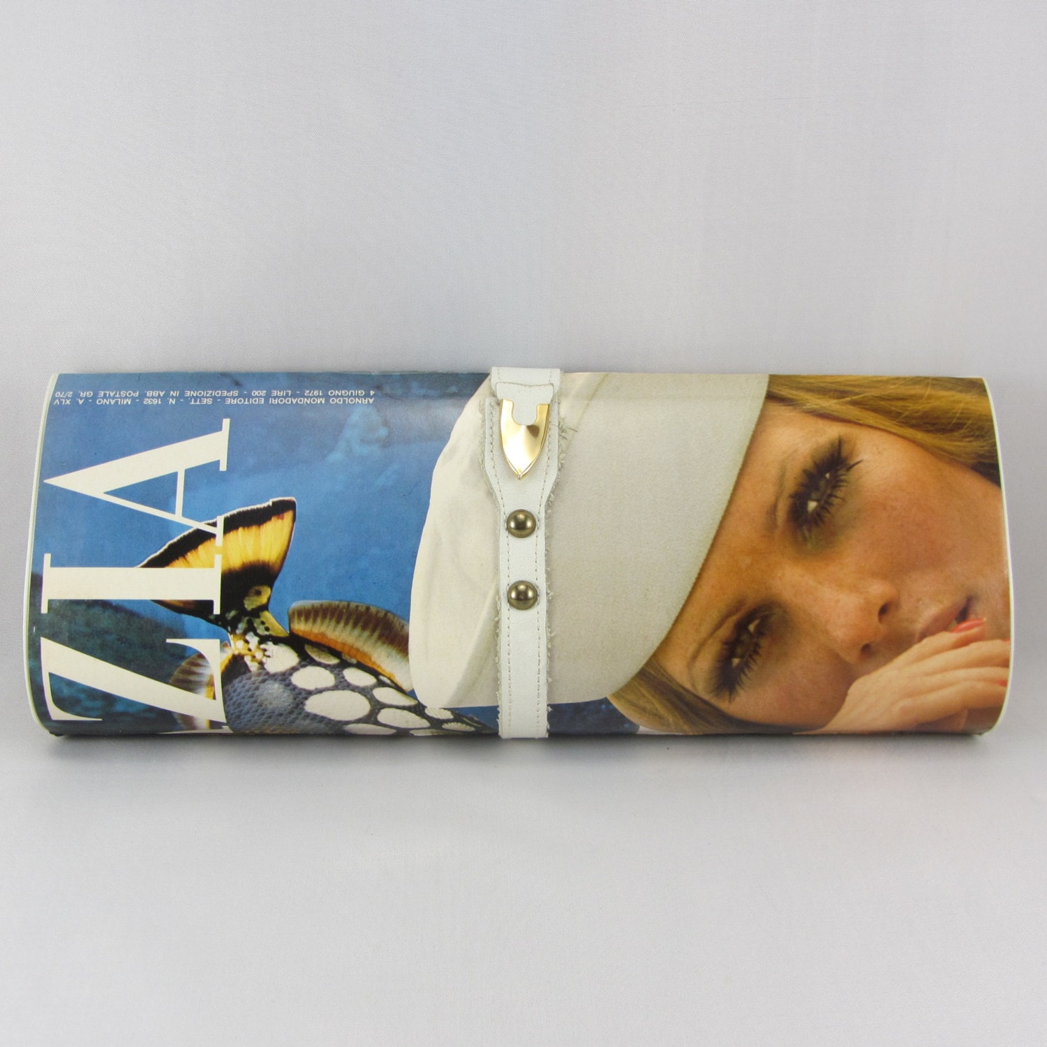 Vintage Delill Magazine Clutch Made in Italy Grazia Italian Magazine 1970s Clutch Purse Etsy