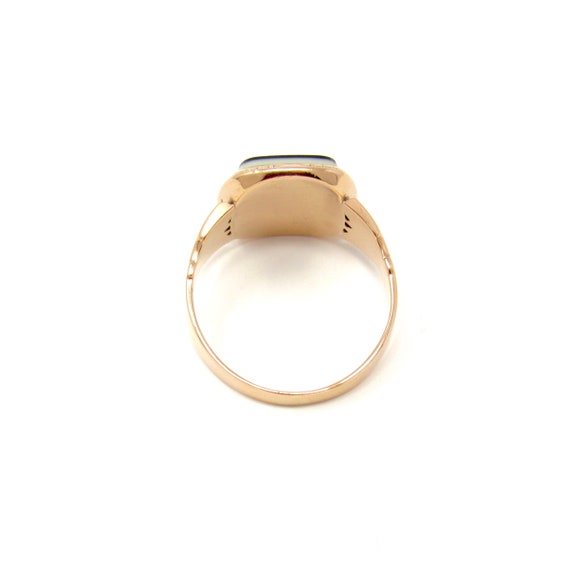 Victorian 14K Gold Sardonyx Ring | Antique Solid … - image 6