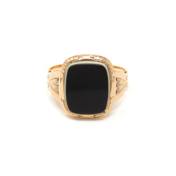 Victorian 14K Gold Sardonyx Ring | Antique Solid … - image 2