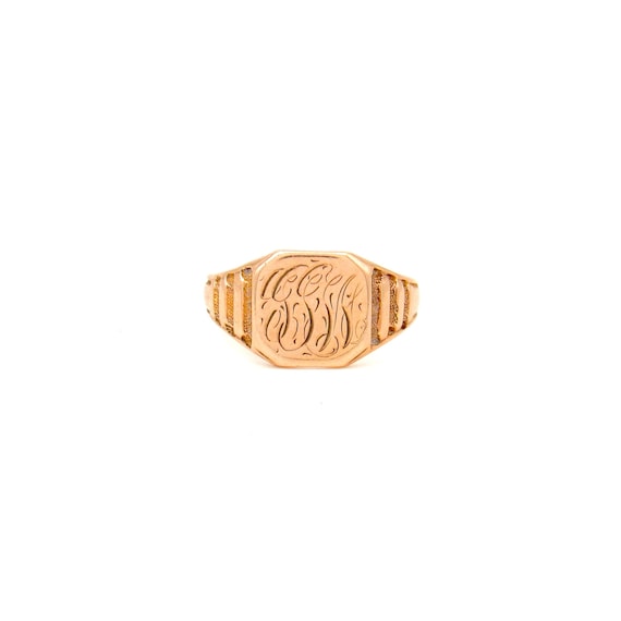 Antique signet ring solid - Gem Antique signet ring solid - Gem