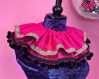 Pink Pop Ruff - Festival Collar Pompom Clown