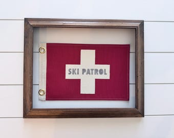 Banderín/Bandera de la Patrulla de Esquí nº 02