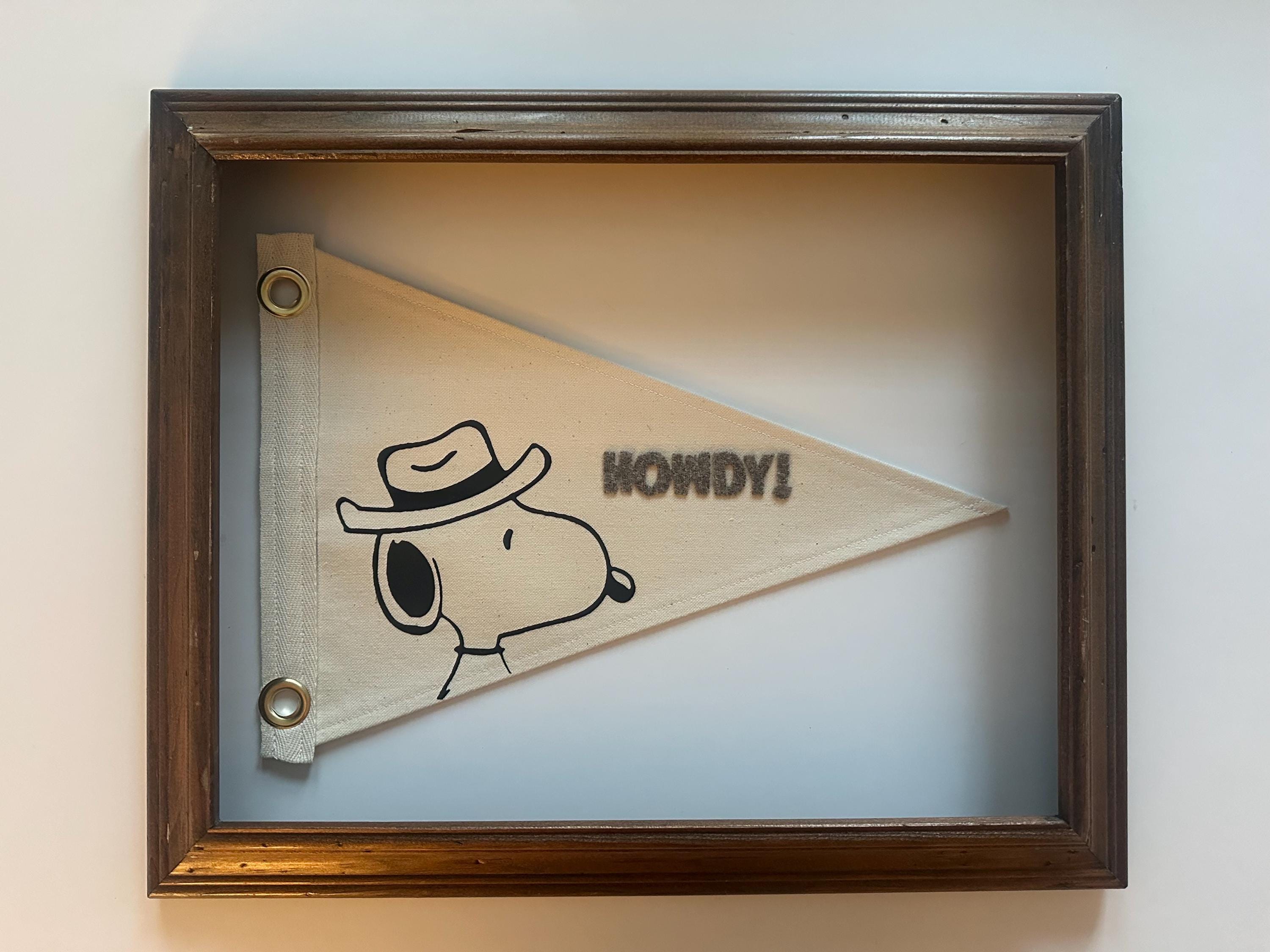 60s Vintage peanuts banner 【SNOOPY】 Snoopy Felt Pennant Banner - CollectPeanuts.com