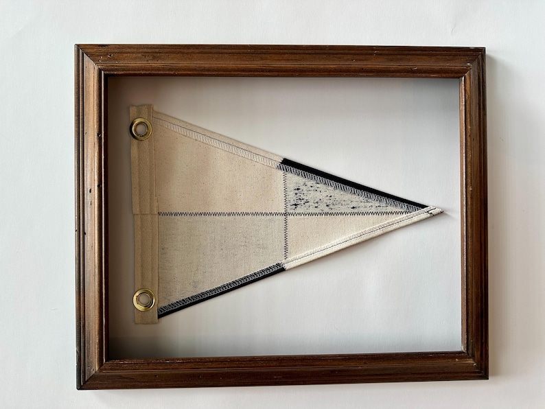 Black Signal Checkered - Pennant Sailing Flag image 2