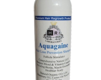Aquagaine Premium Hair Loss Prevention / Restoration Shampoo, Sulfate Free, No Soy,  For Men & Women, 8 OZ
