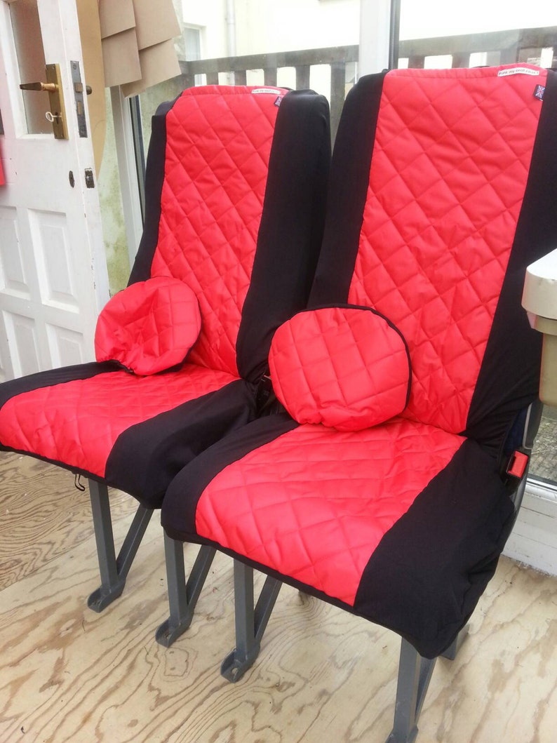 Water resistant pair front car seat covers with matching head Etsy
