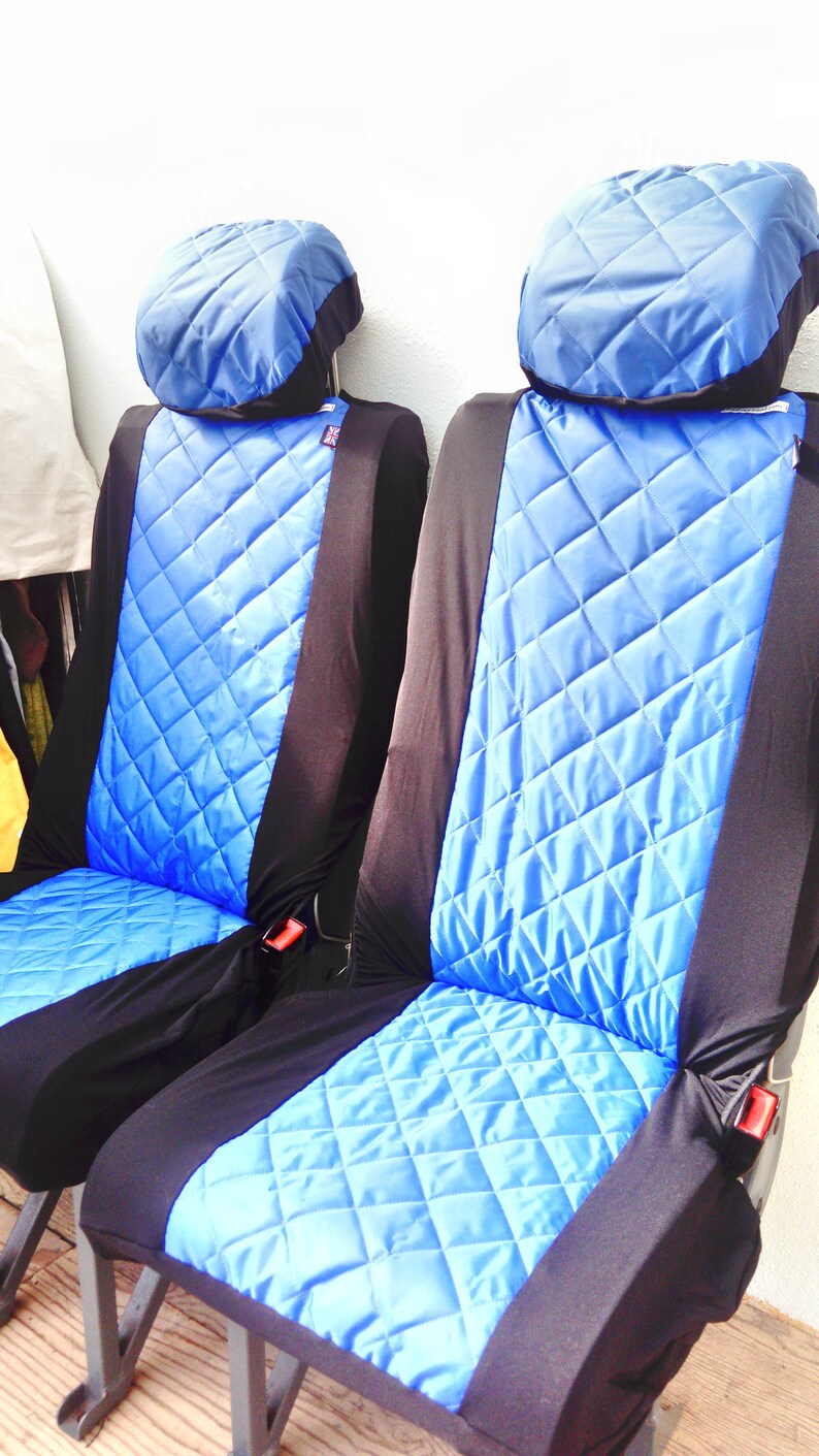 Water Resistant Pair Front Car Seat Covers With Matching Head Image 0
