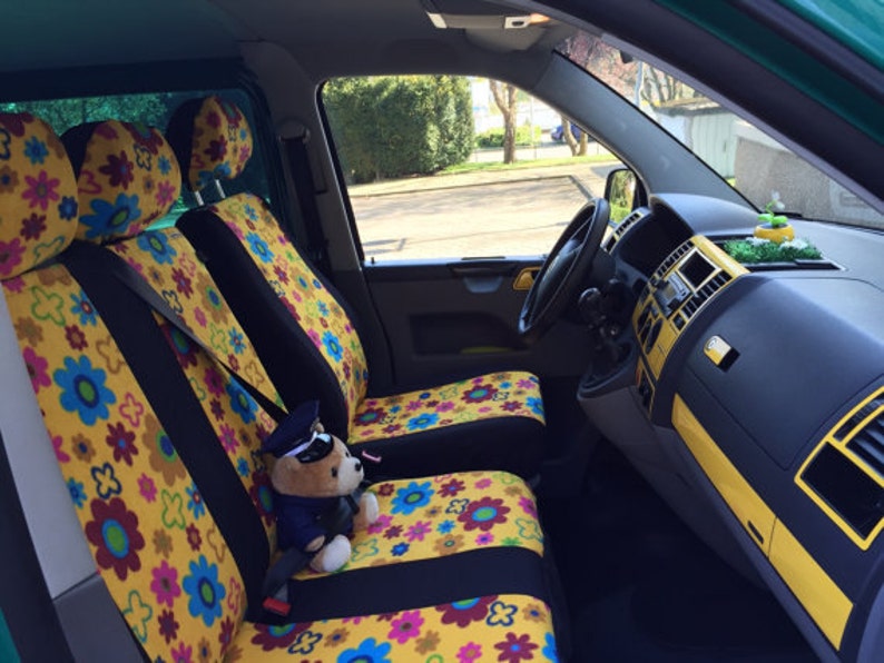 Van Ie Vw Seat Covers Single And Double Bench Front Seat Etsy