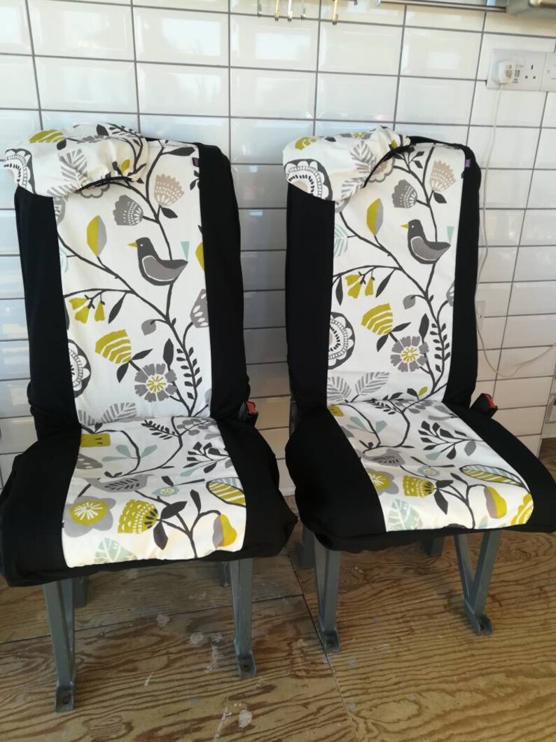 Pair of VW VAN captain chair or swivel front seat covers ...