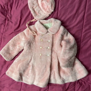 Baby girl peacoat and hat sale
