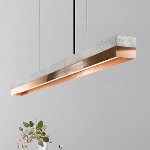 Pendant Lamp | Concrete & Copper| Dining Room | GANTlights | LED