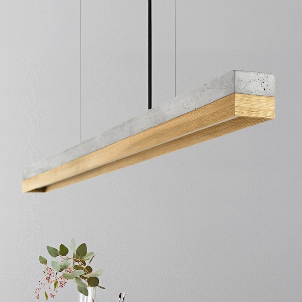 Pendant Lamp | Concrete & Oak | Dining Room | GANTlights | LED